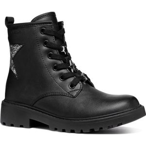 GEOX J CASEY GIRL Meisjes Laarzen - BLACK/DK SILVER - Maat 31