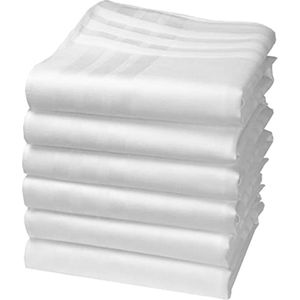 Biologische Katoenen Zakdoeken - 6 Stuks - 100% GOTS Gecertificeerd Katoen