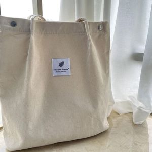 Grote schoudertas corduroy tas dames shopper tote bag koord handtas schoudertassen ultralichte schoudertas boodschappentas modieuze stoffen tas voor dagelijks gebruik werk kantoor school reizen