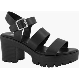 oxmox Zwarte chunky sandalette - Maat 40