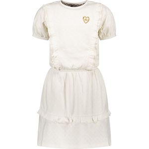Meisjes jurk fancy - Warm wit