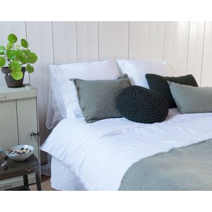 House in Style - Geneve - Dekbedovertrek - Wit - 155 x 220 cm - 100% Katoen