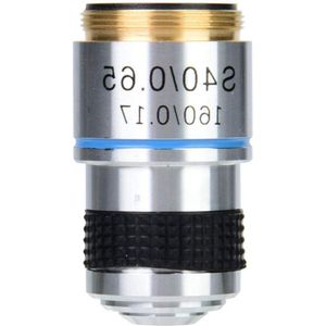 Biologische microscoop met 40x chromatische lens en 160/0,17 (veer) - biomimicroscoop, aluminiumlegering lens