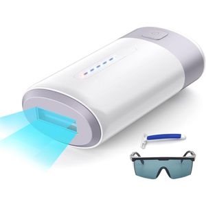 Epilator voor mannen en vrouwen - Permanente epilator - Thuisgebruik 5 snelheden - Mini pijnloze epilator - Voor lichaam en gezicht