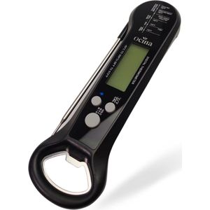 Ocina Vleesthermometer - BBQ Thermometer - Digitaal - Bieropener - Zwart