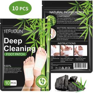 10 Detox Voetpleisters - Afslankpleisters - Voetverzorging - Detox - Afslankpleisters - Detoxkuur voor voeten - Reinig Je Lichaam Met 100% Natuurlijke ingrediënten