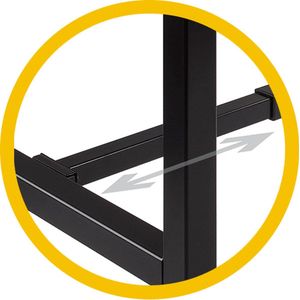 DOMINOBAS Sta Bureau - Domino Basic Sta Bureau 160 x 80 cm., robson wit frame