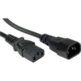 C13 - C14 stroomkabel voor UPS/PDU - 3x 0,75mm / zwart - 1,8 meter