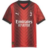 Puma Ac Milan 22/23 Korte Mouw T-shirt Junior Rood 5-6 Years Jongens