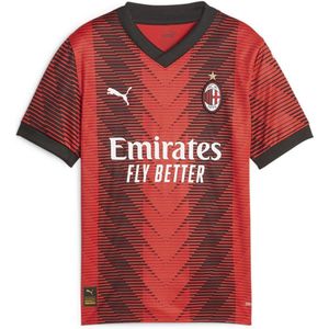 Puma Ac Milan 22/23 Korte Mouw T-shirt Junior Rood 5-6 Years Jongens