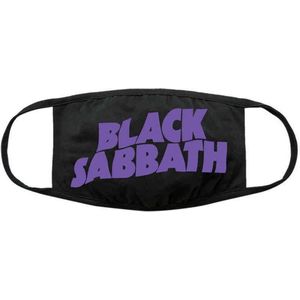 Black Sabbath - Wavy Logo Masker - Zwart