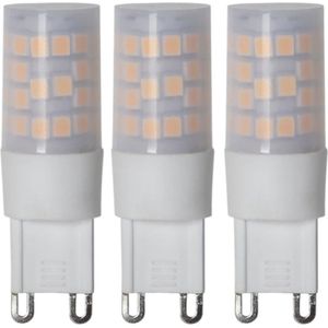 3-Pack | 3 standen - Capsule steeklampje - G9 - 4W - Extra Warm Wit - 2700K