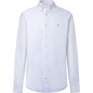 Hackett Washed Oxford Overhemd Met Lange Mouwen Wit 3XL Man