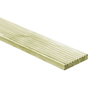vidaXL Terrasplank - Terrasplanken - Houten Terrasplank - Vlonderplank - 8 st Terrasplank 1,16 m² 1 m geïmpregneerd grenenhout
