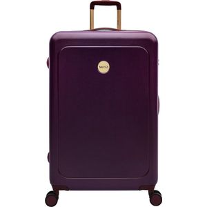 MŌSZ Harde Koffer groot / Trolley / Reiskoffer / Koffers - 76 cm (Large) Lauren - Paars (incl QR kofferlabel)