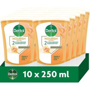 Dettol - No-Touch - Handzeep Navulling - Honing & Vanille - 250ml - Voordeelverpakking