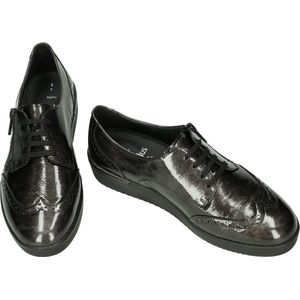 Solidus -Dames - grijs donker - lage gesloten schoenen - maat 36.5