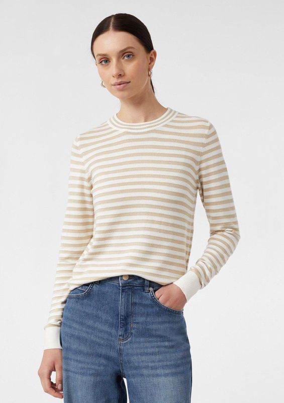 comma - Strickpullover - Gestreepte Pullover - Slim-fit