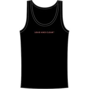 LOUD AND CLEAR® - Tanktop - Onderhemd - Zwart - Mouwloos - Heren - Dames - Maat XXL - 2XL