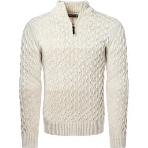 Carisma Heren Trui Opstaande Kraag Gebreid Beige 7833 - S