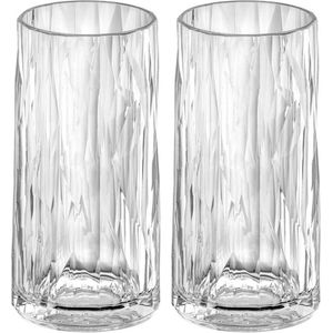 Longdrinkglas, 0.3 L, Set van 2, Organic, Transparant - Koziols-sClub No. 8