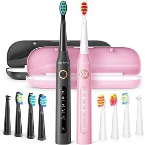 Elektrische Tandenborstel - Elektrische Tandenborstel Kind - Opzetborstels - Sonic Tandenborstel Set met 5 Modi & USB Opladen