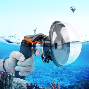 Shutter Trigger + Dome Port Lens Transparant Cover + Drijvende Handgreep voor GoPro HERO7 / 6/5