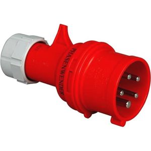 CEE stekker 5-polig 16A 400V met fasespatel