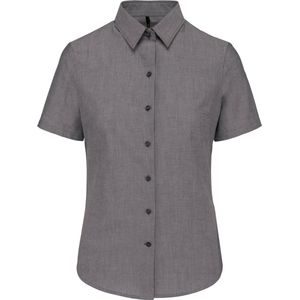 Kariban - K536 - Oxford Blouse - Silver - Korte Mouwen