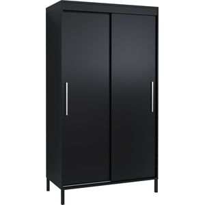 Pro-meubels - Kledingkast Baltic - 120cm - Zwart mat - Garderobekast
