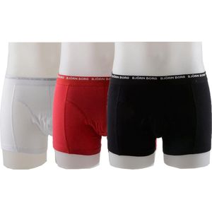 Bjorn Borg 3 To Go - Sportonderbroek - Mannen - Maat L - Rood