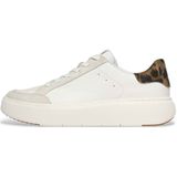 Fitflop - E4F-D26 RTG - Leren Sneakers - Wit - Dierenprint