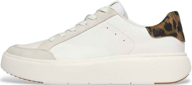 Fitflop - E4F-D26 RTG - Leren Sneakers - Wit - Dierenprint