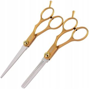 Gepard Professionele Kappersschaar & Effileerschaar Set 5'/6' Goud