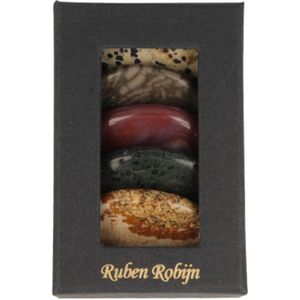 Ruben Robijn Jaspis oplegstenen massage set