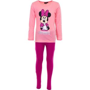 Disney Minnie Mouse - Pyjama - Maat 110/116 - Roze/Fuchsia