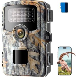 Equivera Wildcamera met Nachtzicht - Wildcamera - Wildcamera voor Buiten - Jachtcamera - Bewegingssensor - Nachtzicht