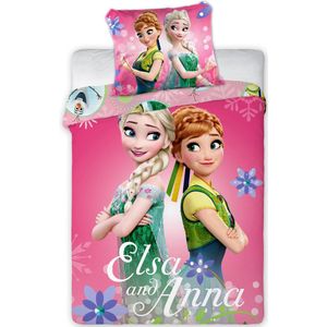 Disney Frozen Baby Dekbedovertrek Friendship - 100 x 135 cm - Katoen