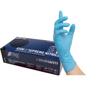 Nitras 8300 Supreme nitrile Handschoenen blauw - 100st- maat XL