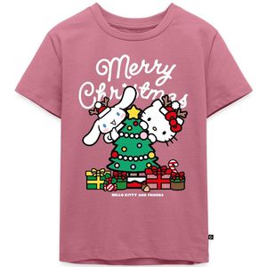 Hello Kitty En Cinnamoroll Kerstontwerp Premium T Shirt Kinderen