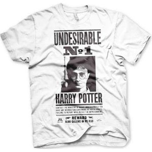 Harry Potter Heren Tshirt -M- Wanted Poster Wit