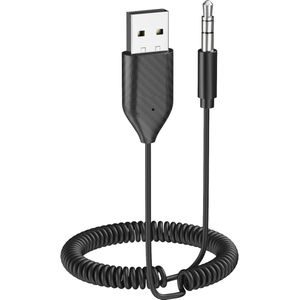 Bluetooth 5.0 Auto Ontvanger met AUX en USB Draadloze Audio Adapter