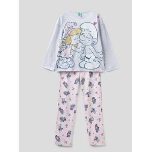 Smurfin kinder Pyama - United Colors of Benetton - 120cm - Maat S - 6/7 jaar