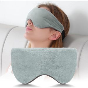 Gewogen Oogmasker voor Relaxatie en Slaapverbetering - Verwarmbaar en Vriesbaar, Zacht Katoen, Verstelbare Band