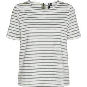 VERO MODA VMABBY SS ZIP TOP JRS NOOS Dames T-shirt - Maat S