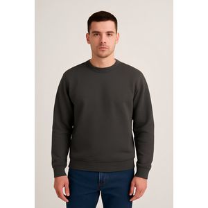 Sweater Heren-Trui Mannen- Antraciet-Maat L