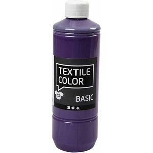 Textielverf - Kledingverf - Lavendel - Paars - Basic - Textile Color - Creotime - 500 ml