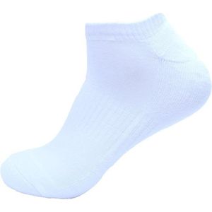 6 Paar Donex badstof sneakersokken - Unisex - Naadloos - Wit 43-46