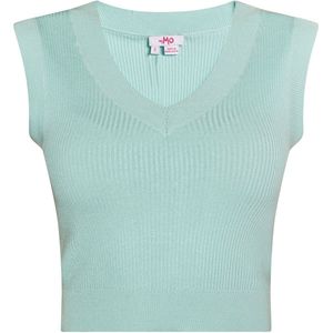 MYMO - Biany - Trui - Mintgroen - Slanke Pasvorm - Lange Mouw