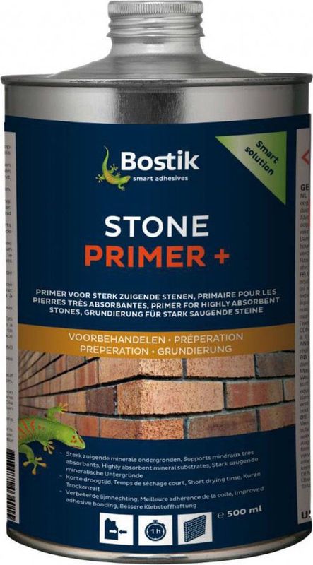 Bostik - Stone Primer Plus - Voorbehandelingsmiddel - Transparant - Blik 500 ml